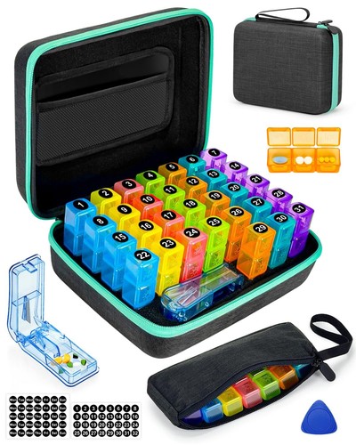Monthly pill organizer - monthly, times